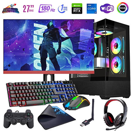 i7 13700F 16GB DDR4 1TB m2 8GB RTX4060 27" 180Hz Monitörlü Oyun Bilgisayarı (Gaming SET)