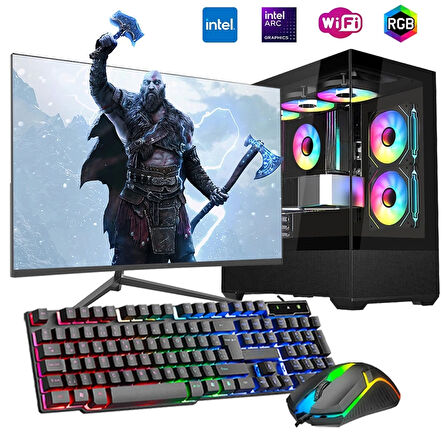 i7 14700F 16GB DDR4 1TB m2 12GB ARC B580 24" Monitörlü Oyun Bilgisayarı