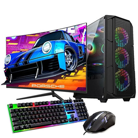 Ryzen5 5600 16GB 1TB M2 8GB RTX3050 24'' Mon. Oyun Bilgisayarı (Gaming Set)