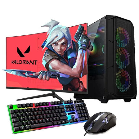 Ryzen5 5600 16GB 480SSD 8GB RTX3050 27'' Mon. Oyun Bilgisayarı (Gaming Set)