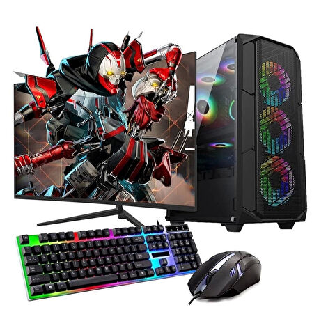 Ryzen5 5600 32GB 480SSD 8GB RTX3050 24'' Mon. Oyun Bilgisayarı (Gaming Set)