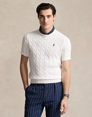 Polo Ralph Lauren Yuvarlak Yaka Saç Örgü Triko
