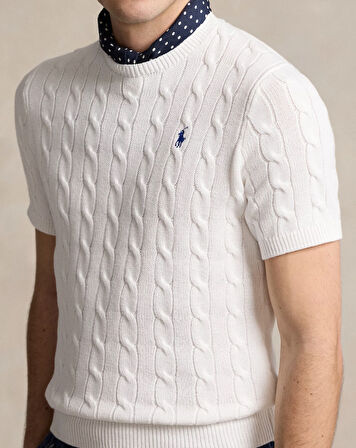 Polo Ralph Lauren Yuvarlak Yaka Saç Örgü Triko