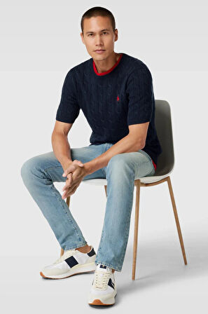 Polo Ralph Lauren Yuvarlak Yaka Saç Örgü Triko