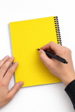 PP Kapak Çizgili Spiralli Defter