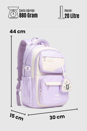 Unisex Okul Sırt Gezi Kamp Günlük Öğrenci Sırt Okul Çantası 2466 SİYAH