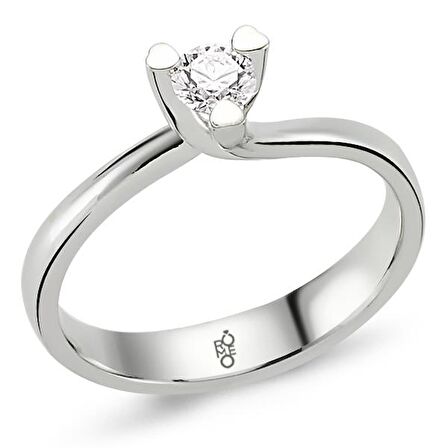 14 Ayar Altın 0.25 Ct Pırlanta Tektaş Yüzük RM-10014