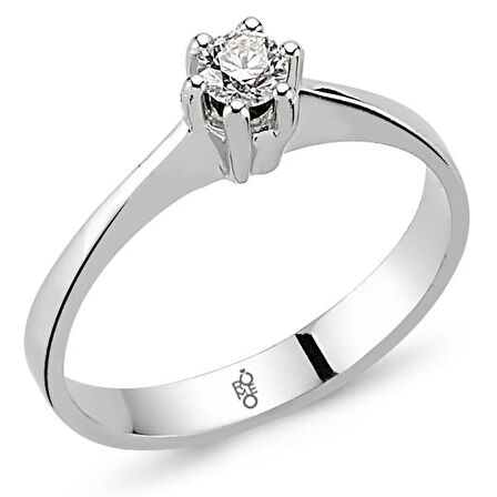 Romeo Pırlanta 0.15 Ct Tektaş Yüzük RM-10018