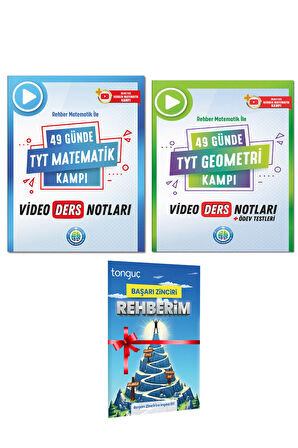 49 Günde TYT Geometri Video Ders Notları ve TYT Matematik Ders Not. Başarı Zinciri Rehberim HEDİYELİ