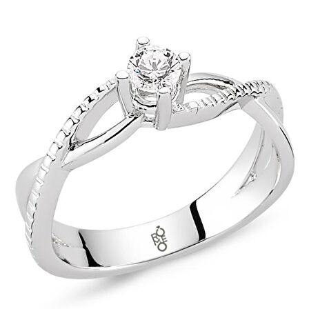 Romeo Pırlanta 0.19 Ct Tektaş Yüzük RM10034