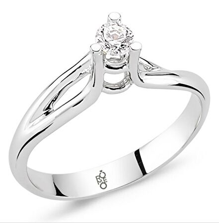 Romeo Pırlanta 0.18 Ct Tektaş Yüzük RM20043