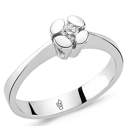 Romeo Pırlanta 0.18 Ct Tektaş Yüzük RM20056