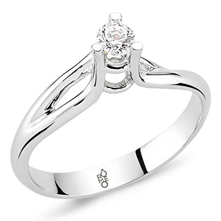 0.30 Ct Tektaş Pırlanta Yüzük  RM30058