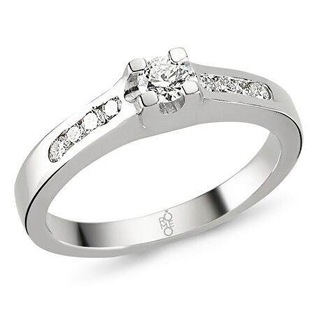 Romeo Pırlanta 0.20 Ct Tektaş Yüzük RM8003