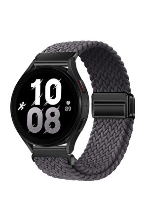 Samsung Galaxy Watch 5 Pro 45 mm ile Uyumlu Flexi Hasır Magnet Kordon