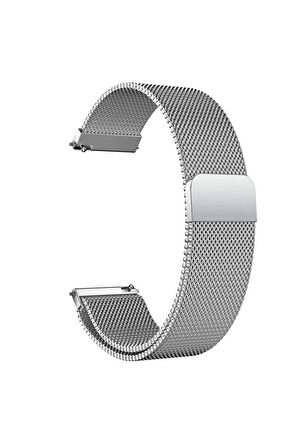 Huawei Watch GT4 46 mm  ile Uyumlu Kordon 22 mm Metal Hasır Kordon 