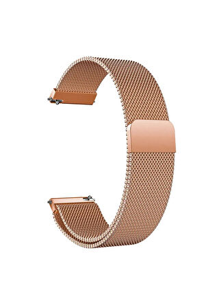 Huawei Watch GT 2e 46mm ile Uyumlu Kordon 22 mm Metal Hasır Kordon 