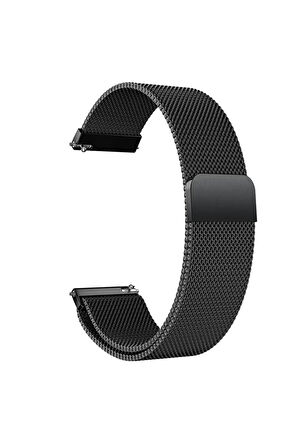 Huawei Watch GT 2e 46mm ile Uyumlu Kordon 22 mm Metal Hasır Kordon 