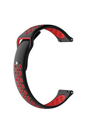 Huawei Watch 4 Pro ile Uyumlu Kordon 22 mm Delikli Spor Kayış