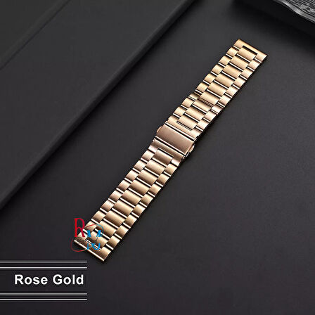 Huawei Watch GT 2e İle Uyumlu  22 mm Klasik Çelik Kordon Paslanmaz Kayış