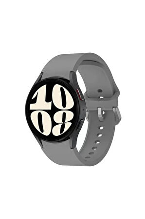 Samsung Galaxy Watch 5 Pro 45  mm ile Uyumlu Kavisli Silikon Kordon
