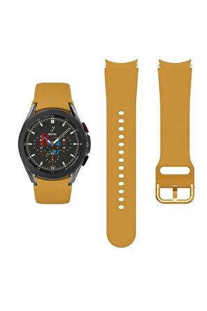 Samsung Galaxy Watch 7 FE 40 mm ile Uyumlu Kavisli Silikon Kordon