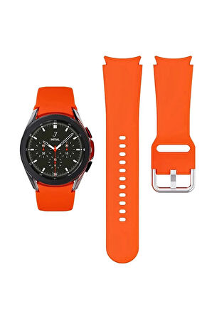Samsung Galaxy Watch 7 40 mm Watch 7 44 mm Watch 7 FE 40 mm ile Uyumlu Kavisli Silikon Kordon