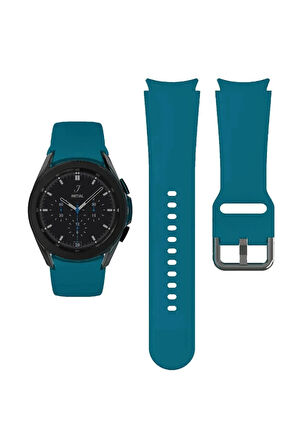 Samsung Galaxy Watch 7 40 mm Watch 7 44 mm Watch 7 FE 40 mm ile Uyumlu Kavisli Silikon Kordon