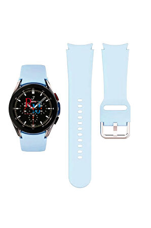 Samsung Galaxy Watch 7 40 mm Watch 7 44 mm Watch 7 FE 40 mm ile Uyumlu Kavisli Silikon Kordon