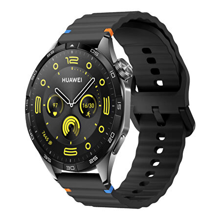 Huawei Watch Gt2 Pro Gt3 Se Elite Gt3Pro Gt4 Gt5 Pro 46mm ile Uyumlu Stitched Design Spor Kordon