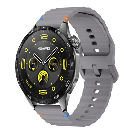 Huawei Watch Gt2 Pro Gt3 Se Elite Gt3Pro Gt4 Gt5 Pro 46mm ile Uyumlu Stitched Design Spor Kordon
