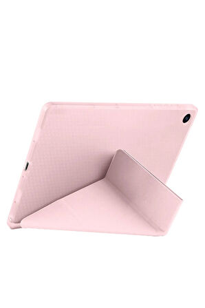 Samsung Galaxy Tab A9 Plus X210 X213 X215 X217 ile Uyumlu Üçgen Standlı Kalem Bölmeli Tablet Kılıf
