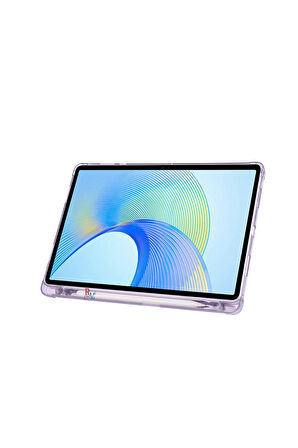 Samsung Galaxy Tab A9 Plus X210 X213 X215 X217 ile Uyumlu Üçgen Standlı Kalem Bölmeli Tablet Kılıf