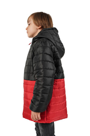 İçi Kürklü Su ve Rüzgar Geçirmez Erkek Çocuk Mont