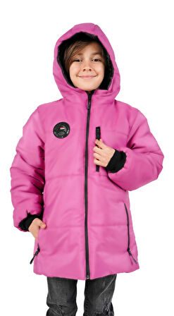 İçi Kürklü Su ve Rüzgar Geçirmez Erkek Çocuk Mont