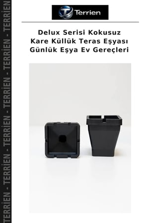 Delux Serisi Kokusuz Kare Küllük Teras Eşyası Günlük Eşya Ev Gereçleri