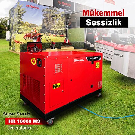 Honda HR 16000 MS Kabinli Marşlı 16 kVA Monofaze Benzinli Jeneratör