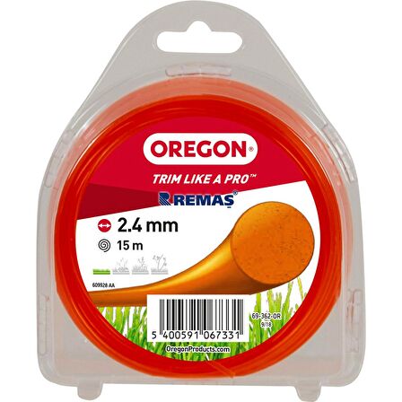 Oregon Misina 2.4 mm 15 metre Turuncu Renk