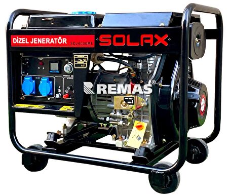 Solax SDJ 4000 ME Marşlı 4 kVA Monofaze Dizel Jeneratör