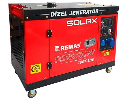 Solax 10GF-LDE Marşlı Monofaze 10 kVA Kabinli Dizel Jeneratör