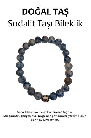 Doğal Taş Bileklik - Sodalit Taşı