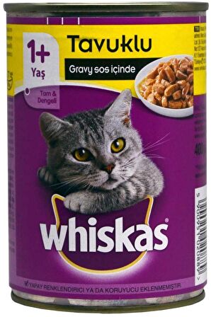 Whiskas Tavuklu 400 gr Yetişkin Kedi Konservesi