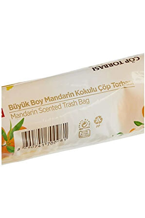 Mandarin Kokulu Büyük Boy Çöp Torbası