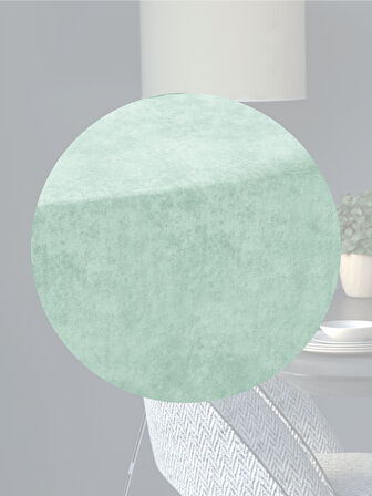 Lalezar Kadife Efektli Mint Rengi Aura Serisi Runner 40 X 140