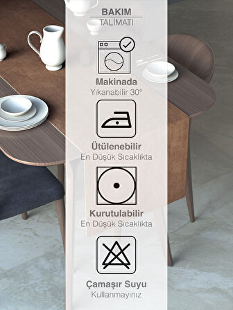 FAVOLLİ Kahverengi Kadife Dokulu Runner Dream Series 40 X 140