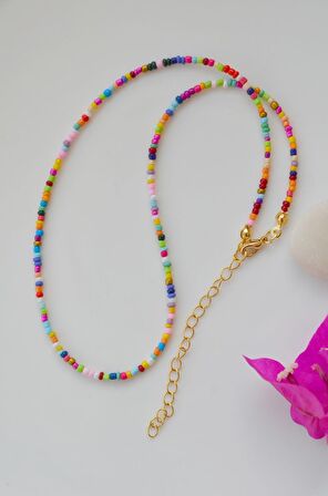 Çok Renkli Choker Kolye
