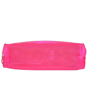 Taros Vintage Label Şeffaf Silikon Kalem Kutu Pembe 2356