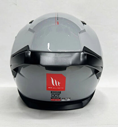 MT Braker Sv Nardo Gri Parlak Renk A12 - Şefaf Vizörlü- Iç Güneş Vizörlü -M