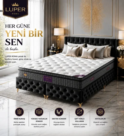 ROMA COUPLE WİCK FULL ORTOPEDİK YAYLI YATAK