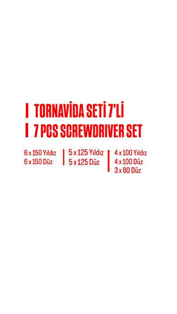 RONEY TORNAVİDA SETİ 7 Lİ